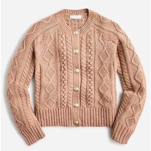 J Crew Cable-Knit Cardigan NWT